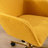 360 Revolving Office Chair In Pink Fabric, Metal Legs And Universal Wheels For Home Use Modern With Height, Wheel-1096908377-1096908379