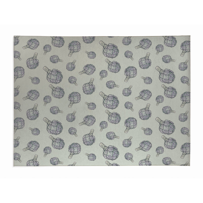 Tapis d'été Summer Artichaut, Rectangle 4 pi x 6 pi
