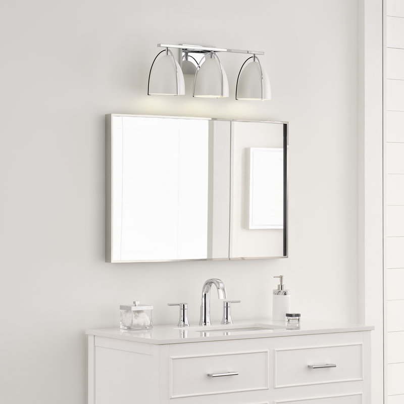 Pallini 3 Light Dimmable Vanity Light, Chrome, No