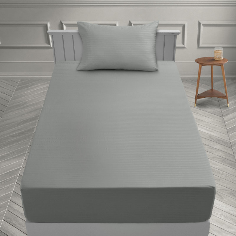 Ensemble de literie en microfibre avec draps-housse et drap-housse Lux Decor Collection, Taie d'oreiller pour lit simple
