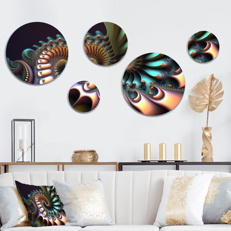 Abstract Wall Decor on Metal