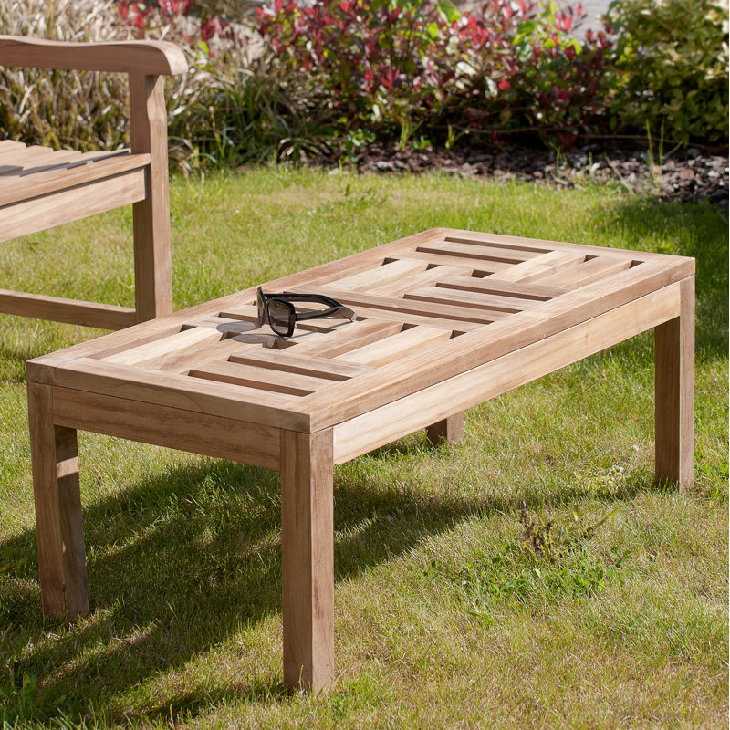 Xantippe Rectangular Teak Outdoor Coffee Table , 100cm cm W 50cm cm D