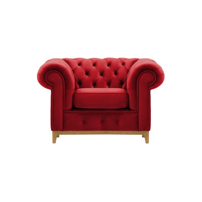 Frye Velvet Chesterfield Chair