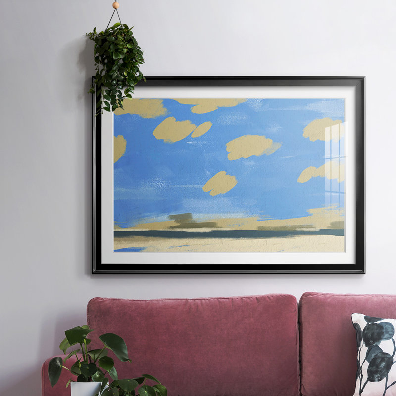 «Textured Beachscape II», reproduction encadrée sur papier, Noir, H 27 po x l 39 po x P 1,5 po