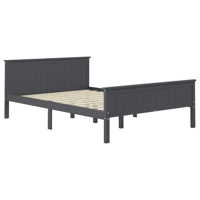 Graci Solid Wood Bed, European Single (90 x 200cm), white