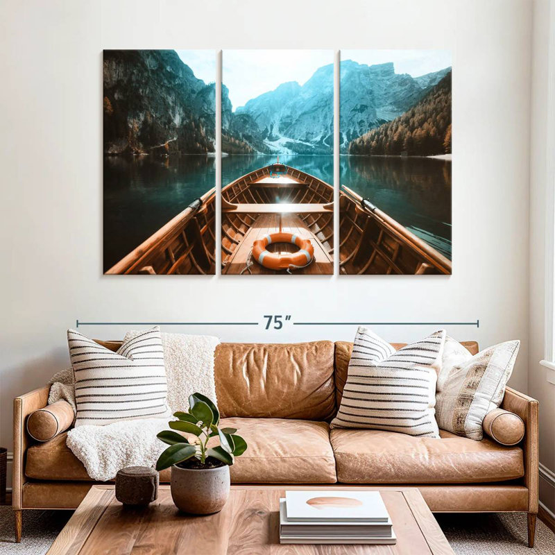 Bateau Mehar Lago Di Braies, H 42 po x l 65 po