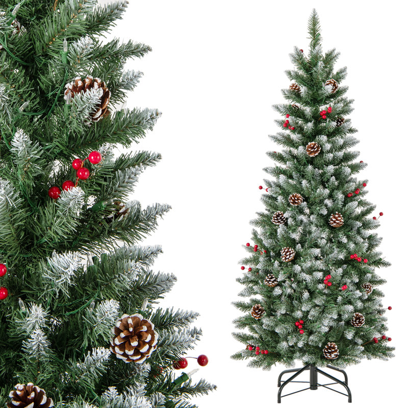 Lighted Artificial Christmas Tree, 4.9' H