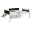 Lit mezzanine simple avec lit en bois et deux boîtes de rangement - Blanc-1002624093