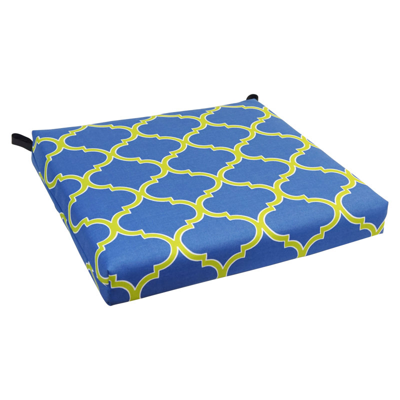 Outdoor 3'' Seat Cushion, Irondaze Cobalt