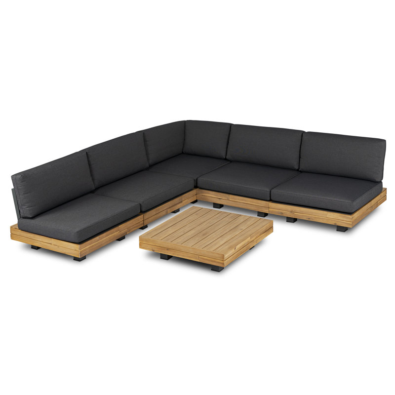 Ensemble de conversation modulaire avec coussins 2 pièces Veridian