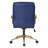 Turbeville Faux Leather Task Chair with Gold Finish -2043664727