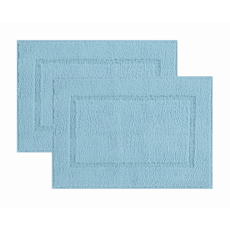  Cloud Bath Rug, 20x34 Rug 2 Pack, Navy