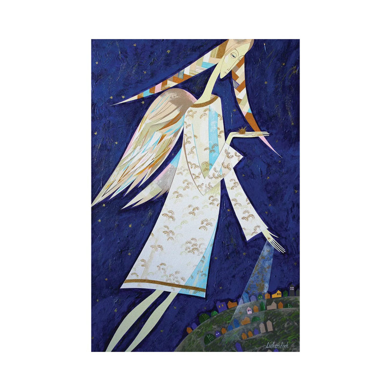Angels For Us by Neli Lukashyk - Wrapped Canvas Painting, 20.32 cm H x 30.48 cm W