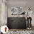 Maiesha Black 2-Piece Modern Bedroom Set With 6-Drawer Dresser And 2-Drawer Nightstand