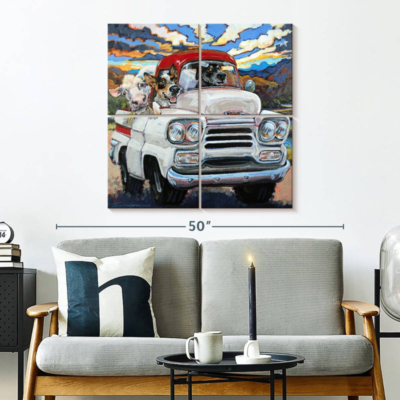 Ketti Cattle Drive, 32" H x 32" W