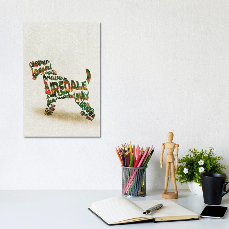 Airedale Terrier by Ayse Deniz Akerman - Wrapped Canvas Gallery-Wrapped Canvas Giclée, 20.32 cm H x 30.48 cm W