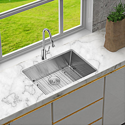 Undermount Single Bowl Kitchen Sink Basin