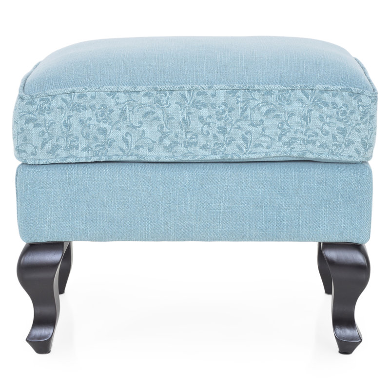 62cm Wide Rectangle Solid Colour Footstool Ottoman