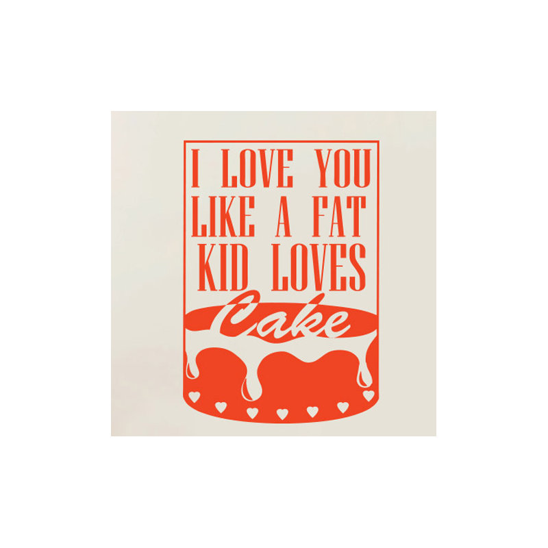 Non-Wall Damaging Wall Decal, Orange, Large