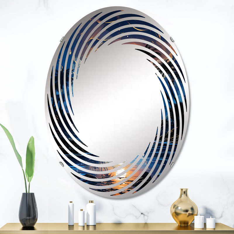 Miroir mural Sapphire Solitude Palms by the Shore, 35,4 po x 23,6 po