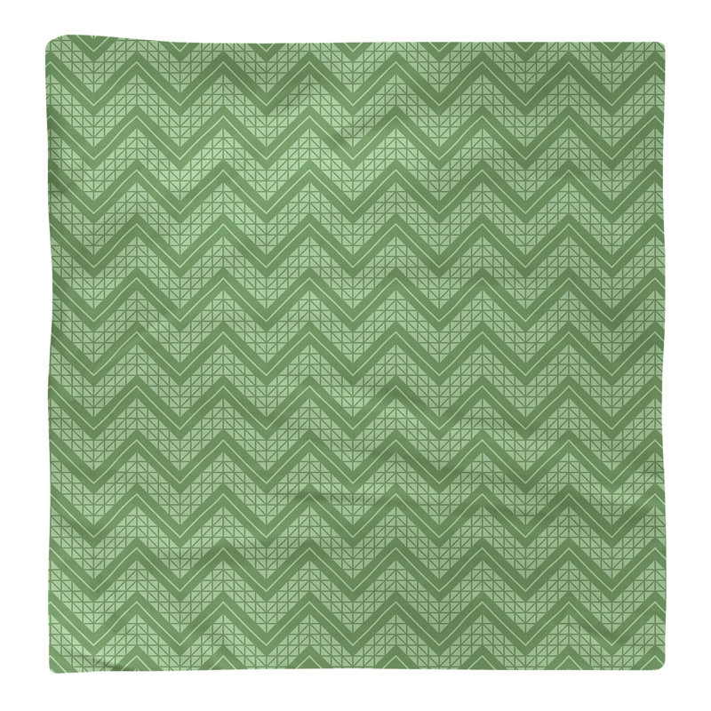 Stephenie Cotton Chevron Square Napkin, Cool Green, 22" x 22"