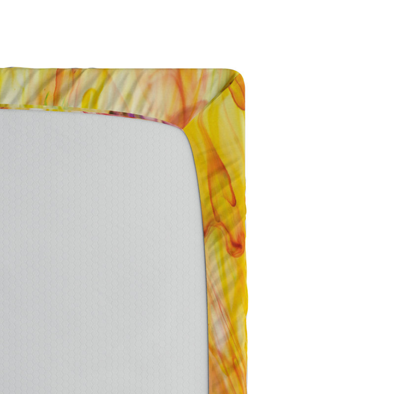 Microfiber Abstract Fitted Sheet, Twin Fitted Sheet