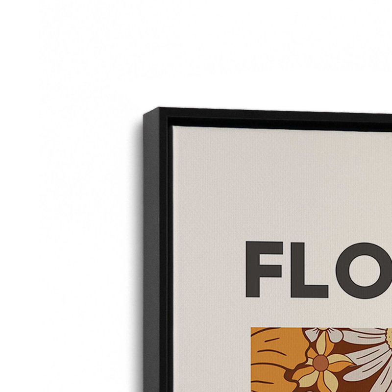 «Retro Stockholm Flower Market», reproduction sur toile dans un cadre doré, 18 po x 12 po, Cadre flottant noir satiné