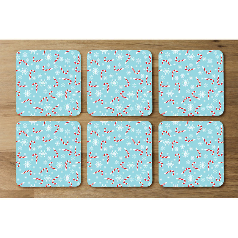 Square 6 Piece Coaster Set