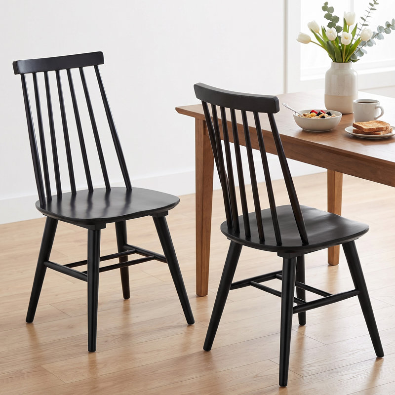 Chaises de salle à manger Alvie, Noir