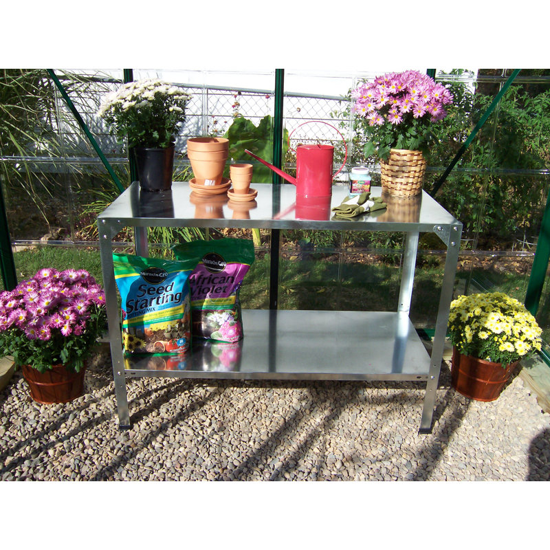 Palram - Canopia Galvanized Steel Potting Bench