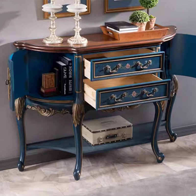 Hand-Painted  Hallway Cabinet