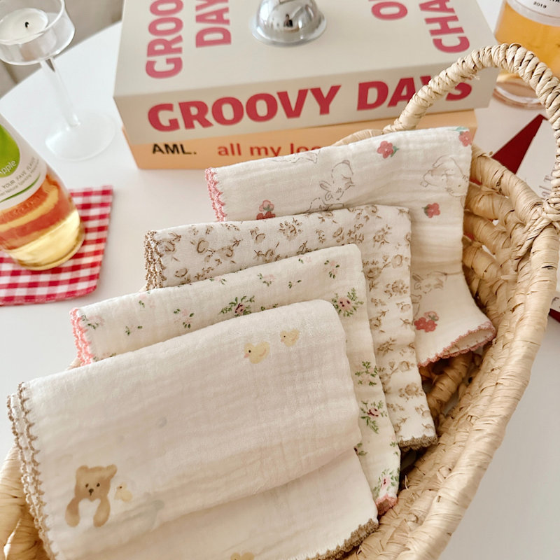 Chiffons de nettoyage / serviettes de cuisine très absorbants à motif floral