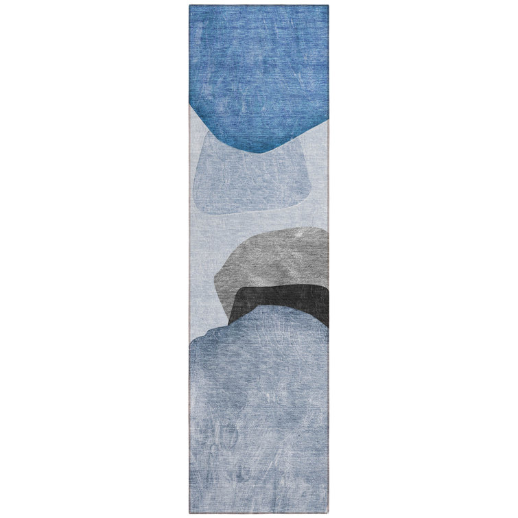 Korsen Washable Abstract Indoor / Outdoor Rug