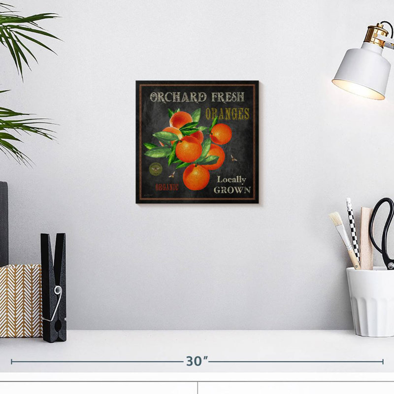 Panneau mural Khylige Orchard Fresh Oranges, H 10 po x l 10 po
