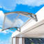 Dakota Fields 120cm W x 75cm D Plastic Transparent Cover Retractable Window Awning
