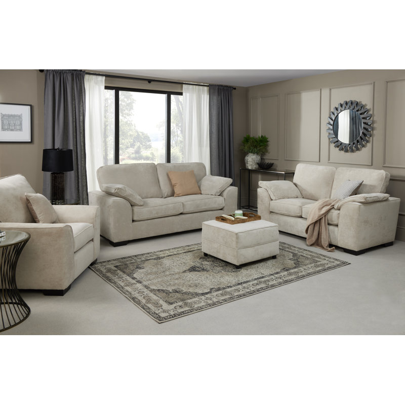 Eila 4 - Piece Living Room Set, Silver