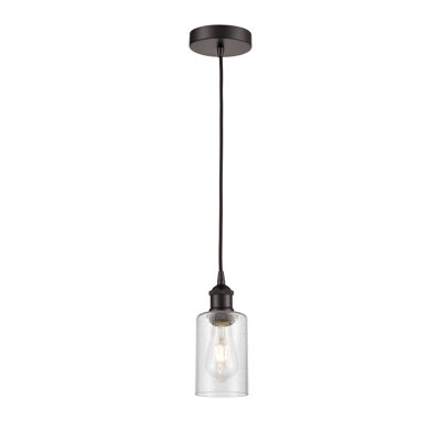 Luminaire suspendu cylindrique à 1 lumière Ervine