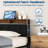Upholstered Bed Frame with Charging Station and Storage Headboard-204282728-204282729