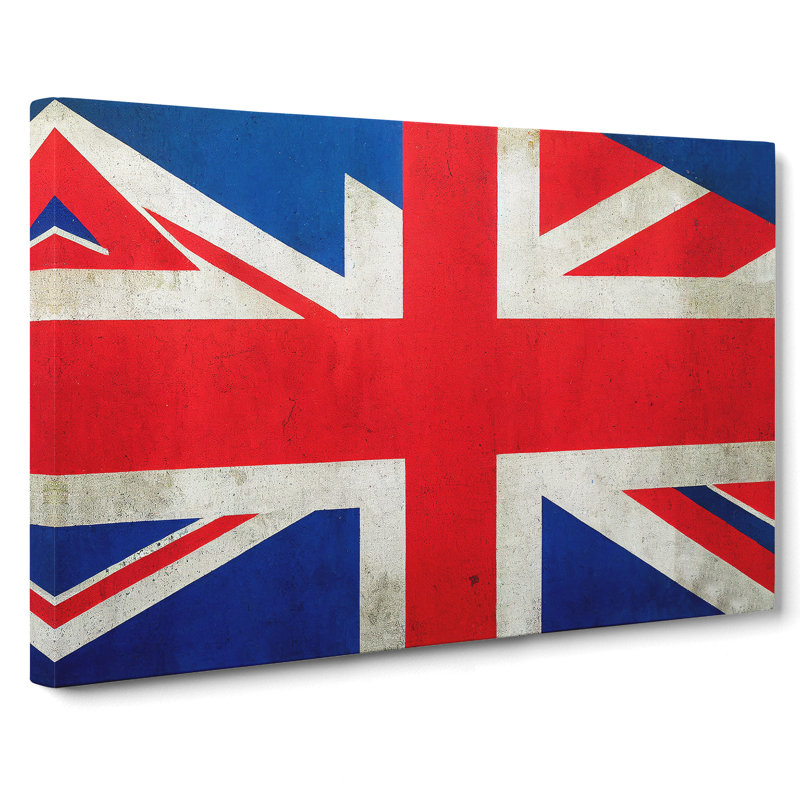 Union Jack Flag Concept Vol.2 - Wrapped Canvas Painting, 35cm H x 50cm W x 3cm D