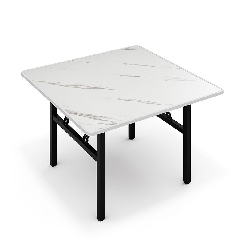 Reyner Metal Base Dining Table, 51cm H x 80cm L x 80cm W