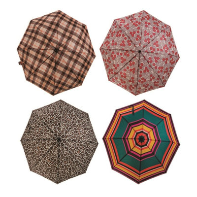  Rainy Day Compact Folding Umbrella Set of 12 22.5in
