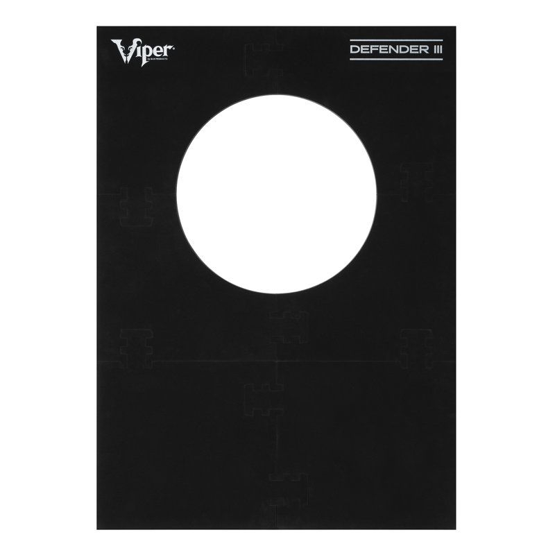 Viper Defender III Black Sisal Bristle Dartboard Bundle