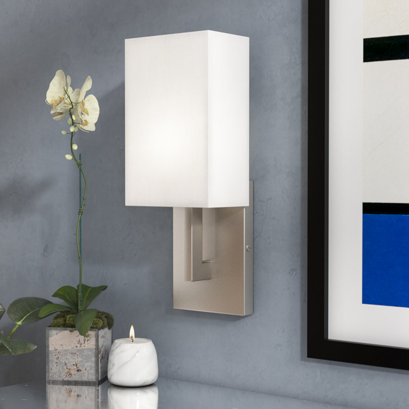 Agigail Armed Sconce, Brushed Nickel