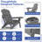 Hdpe Folding Adjustable Adirondack Chair Set Of 4-169084936