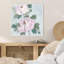 «Striped Peony IV» par Melissa Wang, reproduction d'art sur toile encadrée-102458559