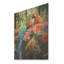 «Blue Parrot Jungle Paradise» - impression de perroquet sur bois-1956825235