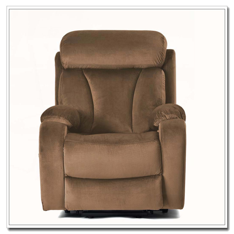 Fauteuil inclinable électrique Power Lift, Velours, Brun