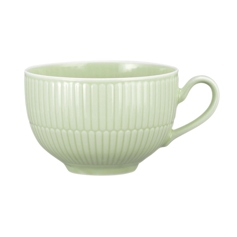 Amina Porcelain Cappuccino Cup, Green