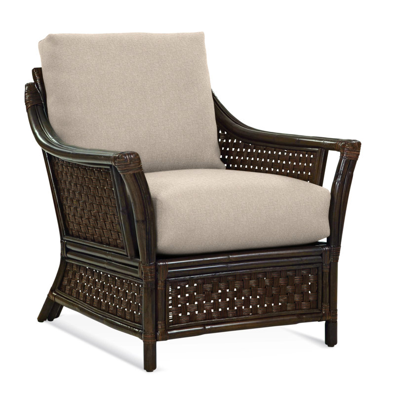 Boca Armchair, Brown Geometric, 0456-33, Coffee