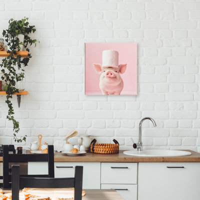 Toile de papier de toilette rose Silly Piggy, design par Heidi Kuntz